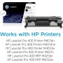 HP 80A CF280A, Negro, Cartucho Tóner Original, de 2.560 páginas, para impresoras HP LaserJet Pro 400 M401a, 400 M401d, 400