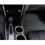 AUTOZOCO Juego Alfombrillas de Goma Universales para Coche diseño metalico - esterillas Acabado metalico - 70x46cm Delanteras y