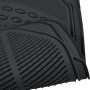 AUTOZOCO Juego Alfombrillas de Goma Universales para Coche diseño metalico - esterillas Acabado metalico - 70x46cm Delanteras y