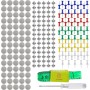 Baxcdyswe 65PCS Chinchetas Techo Coche, Botones Reparación Techo Coche con 65 Pasadores de Colores 1 Destornillador 1 Cinta
