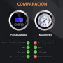 SYTUNG Inflador Ruedas Coche, Compresor Aire Portatil de Neumáticos de Coche con 3 Adaptadores de Boquilla y Luces LED