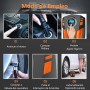 SYTUNG Inflador Ruedas Coche, Compresor Aire Portatil de Neumáticos de Coche con 3 Adaptadores de Boquilla y Luces LED
