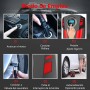 SYTUNG Inflador Ruedas Coche, Compresor Aire Portatil de Neumáticos de Coche con 3 Adaptadores de Boquilla y Luces LED