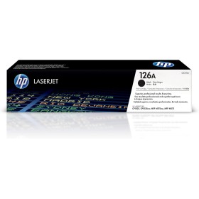 HP 126A CE310A, Negro, Cartucho Tóner Original, de 1.200 páginas, para impresoras HP LaserJet Pro serie CP1020, CP1025, TopShot