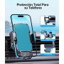 Glangeh Soporte Movil Coche [2025 Gancho Mejorado] para Ventilación de Aire, 360° Rotación Accesorios Movil Coche con Liberación