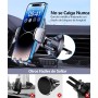 Glangeh Soporte Movil Coche [2025 Gancho Mejorado] para Ventilación de Aire, 360° Rotación Accesorios Movil Coche con Liberación