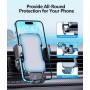 Glangeh Soporte Movil Coche [2025 Gancho Mejorado] para Ventilación de Aire, 360° Rotación Accesorios Movil Coche con Liberación