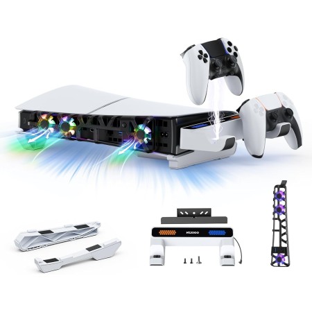 NexiGo Soporte Horizontal para Consola Delgada PS5, diseño Minimalista, Soporte Base para Accesorios PS5, Compatible con