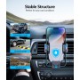 Glangeh Soporte Movil Coche [2025 Gancho Mejorado] para Ventilación de Aire, 360° Rotación Accesorios Movil Coche con Liberación