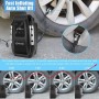 OneAmg Compresor de Aire Eléctrico Portátil Alimentado con Manómetro 12V con LED Luces de Emergencia para Hinchar Neumático de