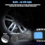 OneAmg Compresor de Aire Eléctrico Portátil Alimentado con Manómetro 12V con LED Luces de Emergencia para Hinchar Neumático de