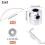 COEWUR 2pcs Cabezal Desbrozadora Universal con 8 Líneas de Nylon, Arandelas y Llaves Cabezal Hilo Aluminio Desbrozadora para