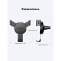 UGREEN Soporte Móvil Coche, Suporte Telemovel Carro por Gravedad para Ventilación, Car Phone Holder Universal para iPhone