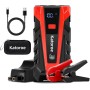 KATOROE Arrancador de Coches 4000A, 150PSI 12V Arrancador de Batería de Coche, Jump Starter con 2.5 Inch Pantalla LCD, Clips de