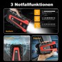 KATOROE Arrancador de Coches 4000A, 150PSI 12V Arrancador de Batería de Coche, Jump Starter con 2.5 Inch Pantalla LCD, Clips de