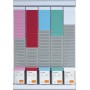 Nobo Kit Planificador Semanal de Pared para Tarjetas T, 5 Columnas y 24 Ranuras Tamaño 2, Incluye Tarjetas T en Diferentes