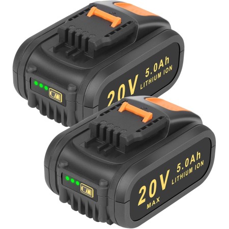 REACELL 2X 5.0Ah Batería de Repuesto para Worx Batería 20V Batería Recargable Lithium Bateria Compatible para Worx 20 Volt