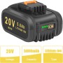 REACELL 2X 5.0Ah Batería de Repuesto para Worx Batería 20V Batería Recargable Lithium Bateria Compatible para Worx 20 Volt