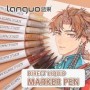 Languo 9 unids/caja pincel suave juego de rotuladores acrílicos, DIY d