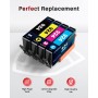 Halloya 924 Cartuchos 924XL con Chip Compatibles para HP 924 EvoMore 924E 924XL para HP OfficeJet Pro 8120 8122 8123 8125 8128