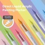 Languo 9 unids/caja pincel suave juego de rotuladores acrílicos, DIY d