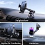 Miracase Soporte Movil Coche [2025 Ventosa Potente] Suporte Telemovel Carro en Salpicadero, Rotación 360° Ventosa Movil
