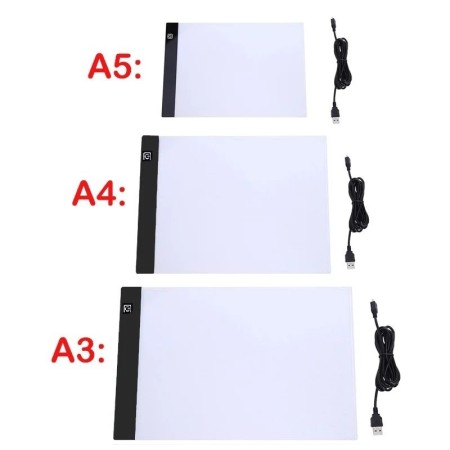 Almohadilla de luz Led regulable de tres niveles A3/A4/A5, tablero de 