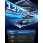 LISEN Cargador Coche Carga Rapida 69W Cargador Mechero USB C - Accesorios Coche Interior Cargador Móvil Coche Toma Mechero 12V