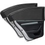 URAQT Parasol Coche Lateral, 2pcs Mosquitera para Coche de Doble Tejido, Parasol Ventana Coche Fácil Instalación, Cortinas Coche