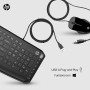 HP Pavilion 200 Teclado y Ratón con Cables - (1600 PPP, Puerto USB 2.0, Indicador LED, Windows 10, Windows 8) Teclado QWERTY