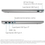 HP Ordenador portátil | Pantalla FHD de 17,3" | Intel Core i3-1115G4 | RAM DDR4 8GB | Memoria SSD de 256 GB | Gráfico Intel UHD
