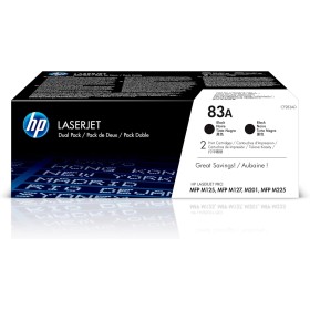 HP CF283AD 83A Cartuchos de tóner originales LaserJet, negro (Paquete de 2)