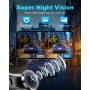 Dash CAM Coche, 4K Dashcam con Tarjeta 64G, Camara Vigilancia Coche Desmontable, Cámara Coche Grabadora, Super Visión, WiFi &
