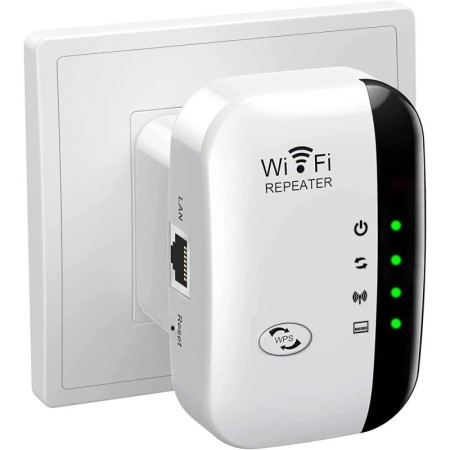 Repetidor WiFi inalámbrico de 300Mbps extensor WiFi amplificador enrut