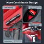 KYG Funda Perros Coche Cubierta de Asiento para Mascota Impermeable y Resistente Protector Coche con Ventana de Malla Visible y