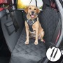 KYG Funda Perros Coche Cubierta de Asiento para Mascota Impermeable y Resistente Protector Coche con Ventana de Malla Visible y