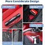 KYG Funda Perros Coche Cubierta de Asiento para Mascota Impermeable y Resistente Protector Coche con Ventana de Malla Visible y