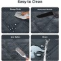 KYG Funda Perros Coche Cubierta de Asiento para Mascota Impermeable y Resistente Protector Coche con Ventana de Malla Visible y