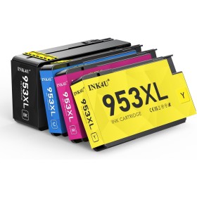 INK4U 953XL Cartuchos de Tinta, Alta Capacidad Compatible con HP 953XL 953 Cartucho para HP Officejet Pro 8710 8715 8740 8720