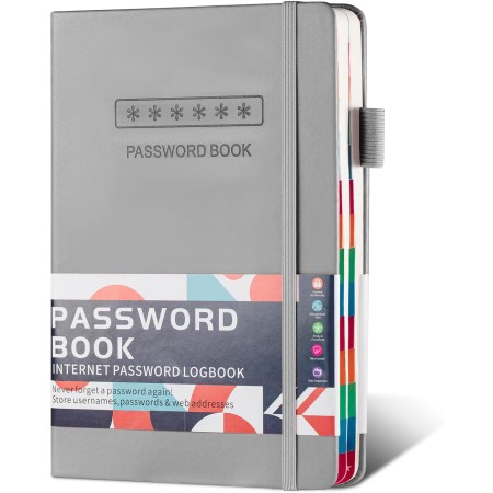 Bncxdc Libreta de contraseñas, libreta de contraseñas alfabética con pestañas, libreta contraseñas, Libretas de direcciones para