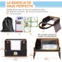 lenbest Mesa para Niños en la Asiento de Coche, Tablero Impermeable del Coche, Dos Formas de Usar, Bandeja de Coche y Cochecito