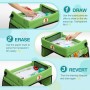 lenbest Mesa para Niños en la Asiento de Coche, Tablero Impermeable del Coche, Dos Formas de Usar, Bandeja de Coche y Cochecito