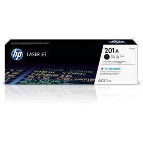 HP 201A CF400A, Negro, Cartucho Tóner Original, de 1.420 páginas, para impresoras HP Color LaserJet Pro serie 252, 274 y 277