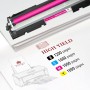 Toner Kingdom Cartuchos de Tóner Compatibles para HP 126A CE310A-CE313A CF350A - Laserjet CP1025nw, Pro 100 Color MFP M175a,