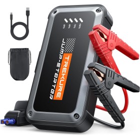 TREKURE 4500A Arrancador de Baterias de Coche (hasta 9,0 L de Gas o 8,5 L de Diésel), Arrancador de Coches Portatil Protección