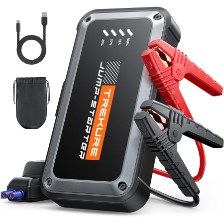 TREKURE 4500A Arrancador de Baterias de Coche (hasta 9,0 L de Gas o 8,5 L de Diésel), Arrancador de Coches Portatil Protección