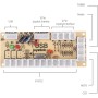 Botones de Juego de Kits de Bricolaje de Juego de Retardo Cero para el Hogar 10 Botones Joystick USB Coder para Mame PC,