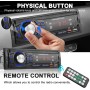 Radio Coche Bluetooth 1 DIN - Autoradio soporta Llamadas Manos Libres, 2 Puertos USB, SD, AUX-in, Radio FM - Reproductor de MP3