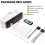Radio Coche Bluetooth 1 DIN - Autoradio soporta Llamadas Manos Libres, 2 Puertos USB, SD, AUX-in, Radio FM - Reproductor de MP3