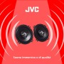 JVC CS J520X, Altavoces Coaxiales 2 Vías, Negro, Woofer 13 cm, Tweeter 2,5 cm, Profundidad de Montaje 4.35 cm